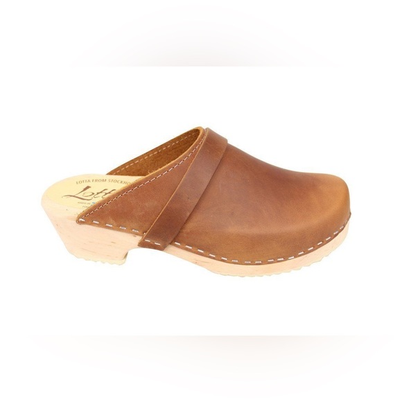 Lotta From Stockholm Brown Leather Clogs - Picture 2 of 15